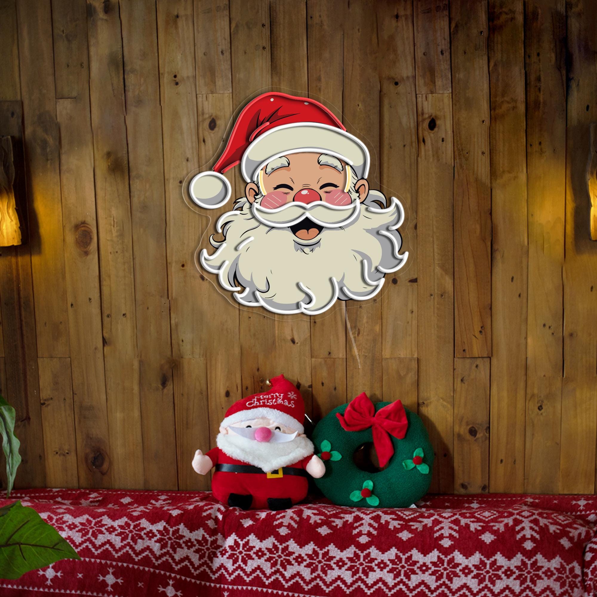 Christmas Santa Clause Neon Sign Merry Christmas Neon Sign Christmas Tree Decor Sign Custom Neon Sign Christmas Gifts Holiday Neon Sign