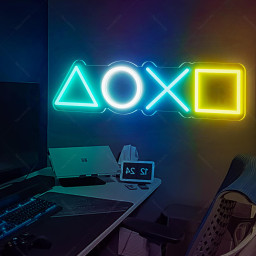 PlayStation Neon Led Sign| Custom Neon Sign |Neon Sign |Game Room Decor |Playstation Decor |Playstation Neon Sign |Personazlied Gifts