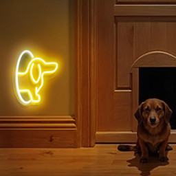 Dachshund Dog Head Neon Sign Funny Dog Gift for Pet Lover Gift for Him Gift for Her Home Decor for Dog Lover Kids Room Birthday Gift for Kid