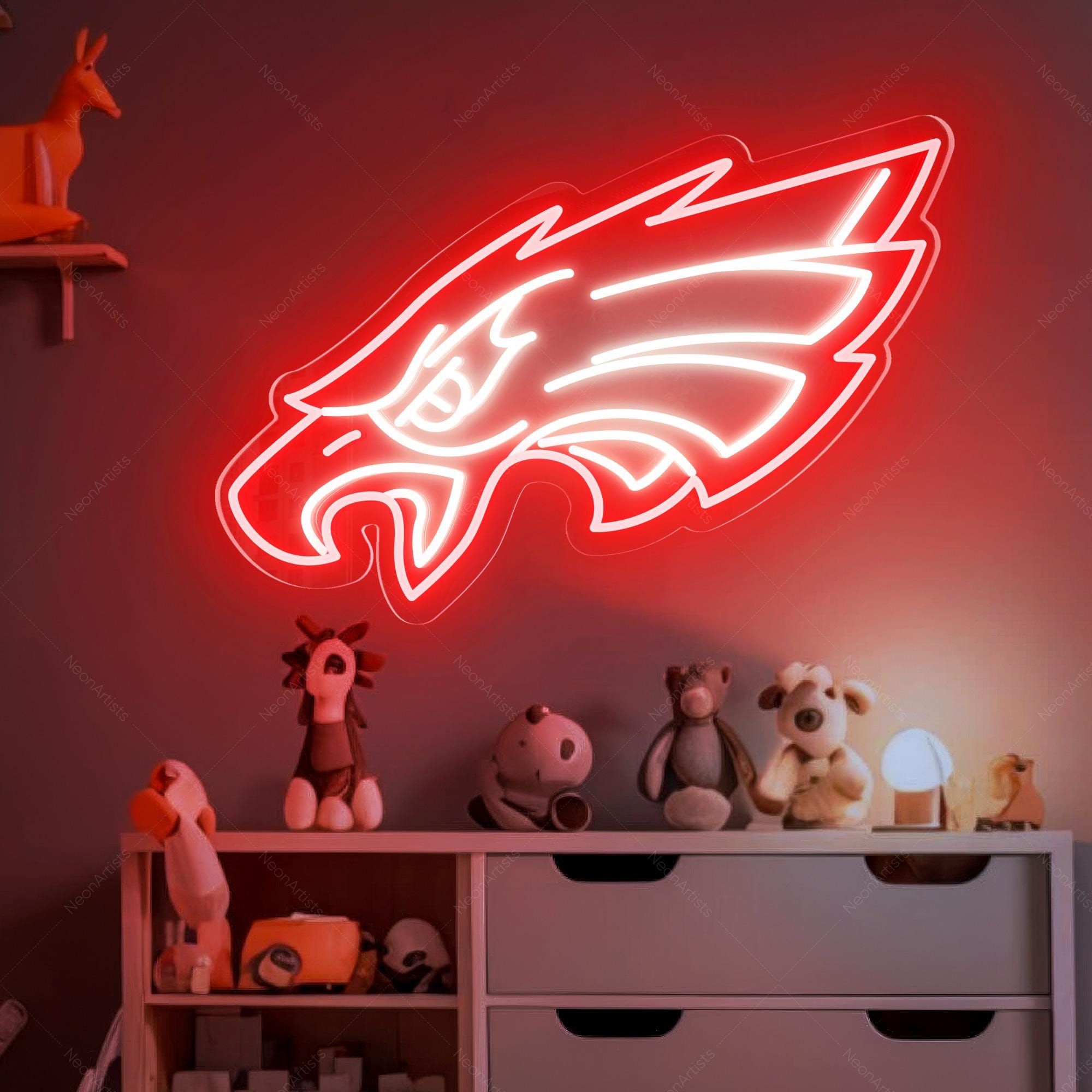 Eagle Head Led Sign, Eagle Night Light , Eagle Art Sign ,Eagle Head Neon Sign ,Gift For Kids , Home Neon Light Decor,Personzlied Gifts