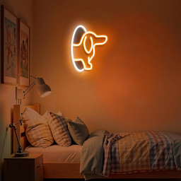 Dachshund Dog Head Neon Sign Funny Dog Gift for Pet Lover Gift for Him Gift for Her Home Decor for Dog Lover Kids Room Birthday Gift for Kid