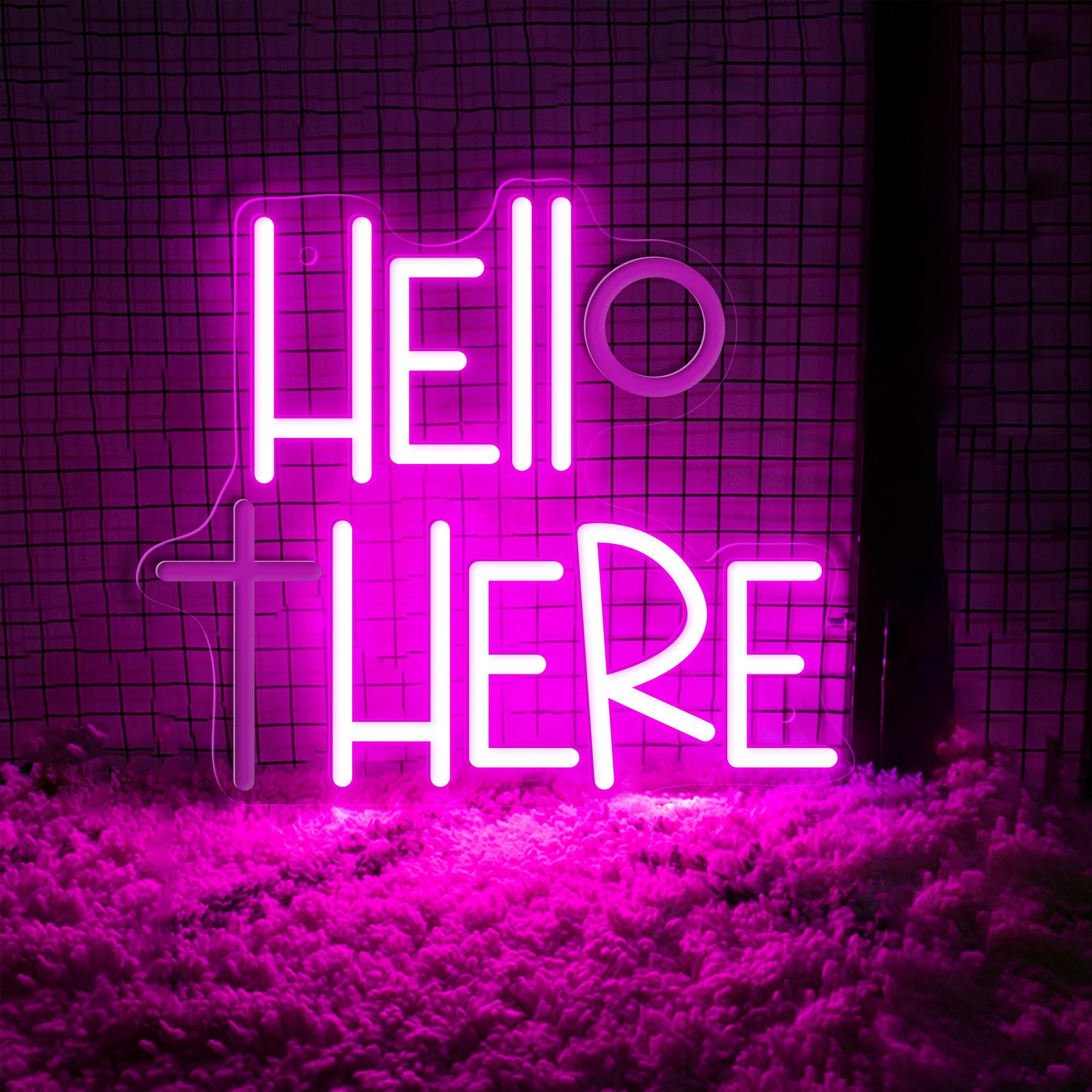 Hello There - Hell Here LED Neon Sign, Dual Mood Neon Light, Quirky Wall Decor, Modern LED Sign for Home, Bar or Event