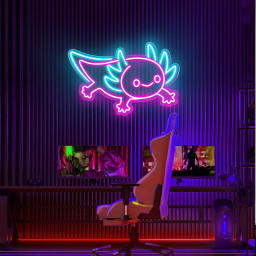 Axolotl Neon Sign/ Hologram Neon Light/ Kawaii Wall Decor/ Animals Neon Sign/ Wall Decor Art/ LED Neon Sign/ Christmas Gift/Animal Led Light