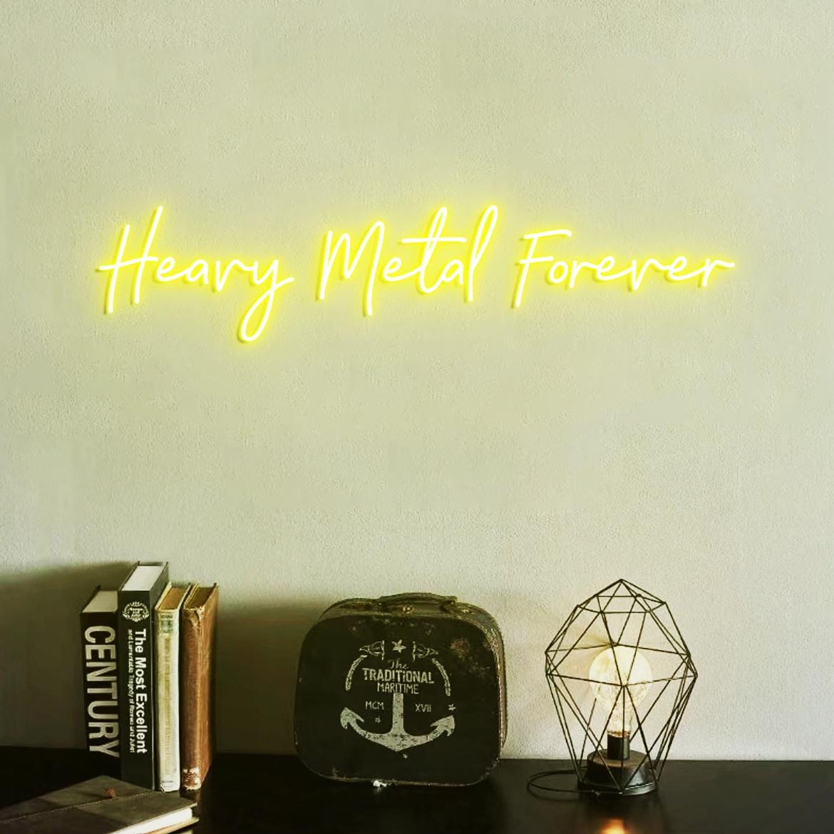 Heavy Metal Forever Neon Sign, Custom Metal Band Neon Light, Gift for Heavy Metal Fans, Heavy Metal Music Sign Room Decor
