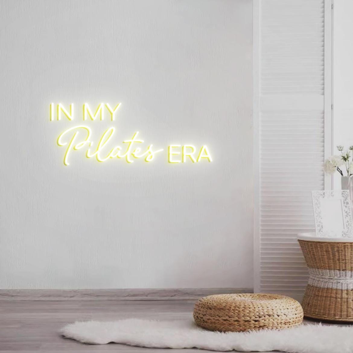In my Pilates Era Neon Sign, Pilates Sign for Home Pilates Studio Decor, Pilates Class Wall Neon Light, Custom Pilates Logo Neon Sign