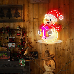 Christmas Snowman Neon Sign Merry Christmas Neon Sign Christmas Tree Decor Sign Custom Neon Sign Christmas Gifts Holiday Neon Sign