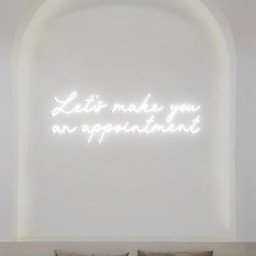 Let's Make You An Appointment Neon Sign, Appointment Sign for Salon Wall, Salon Appointment Sign