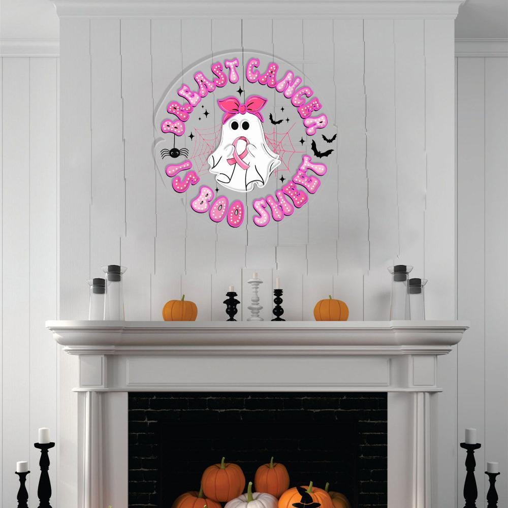 Breast Cancer is Boo Sheet Neon Sign Gifts, Breast Cancer Neon Led, Breast Cancer Awareness Neon, Halloween Pink Ghost, Spooky Season Neon
