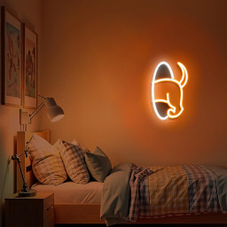 Dachshund Dog Tail Neon Sign Funny Dog Gift for Pet Lover Gift for Him Gift for Her Home Decor for Dog Lover Kids Room Birthday Gift for Kid