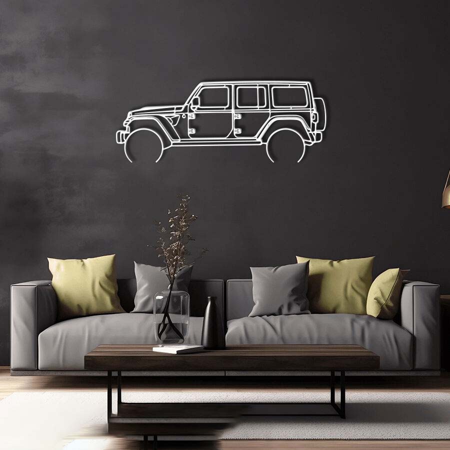 Jeep Wrangler Raised Steel Wall Art