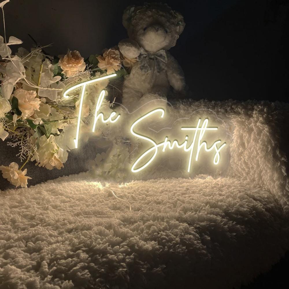 Custom Wedding Neon Sign, Battery Operated Upgrade Available, Wedding Neon Sign For Reception, Custom Led Neon Sign For Wedding Gifts