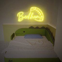 Football Name Neon Sign, Nursery Decor, Personalized Neon Sign, Personalized Name Neon Sign, Name Neon Sign, Kids Name Sign, Football Gift