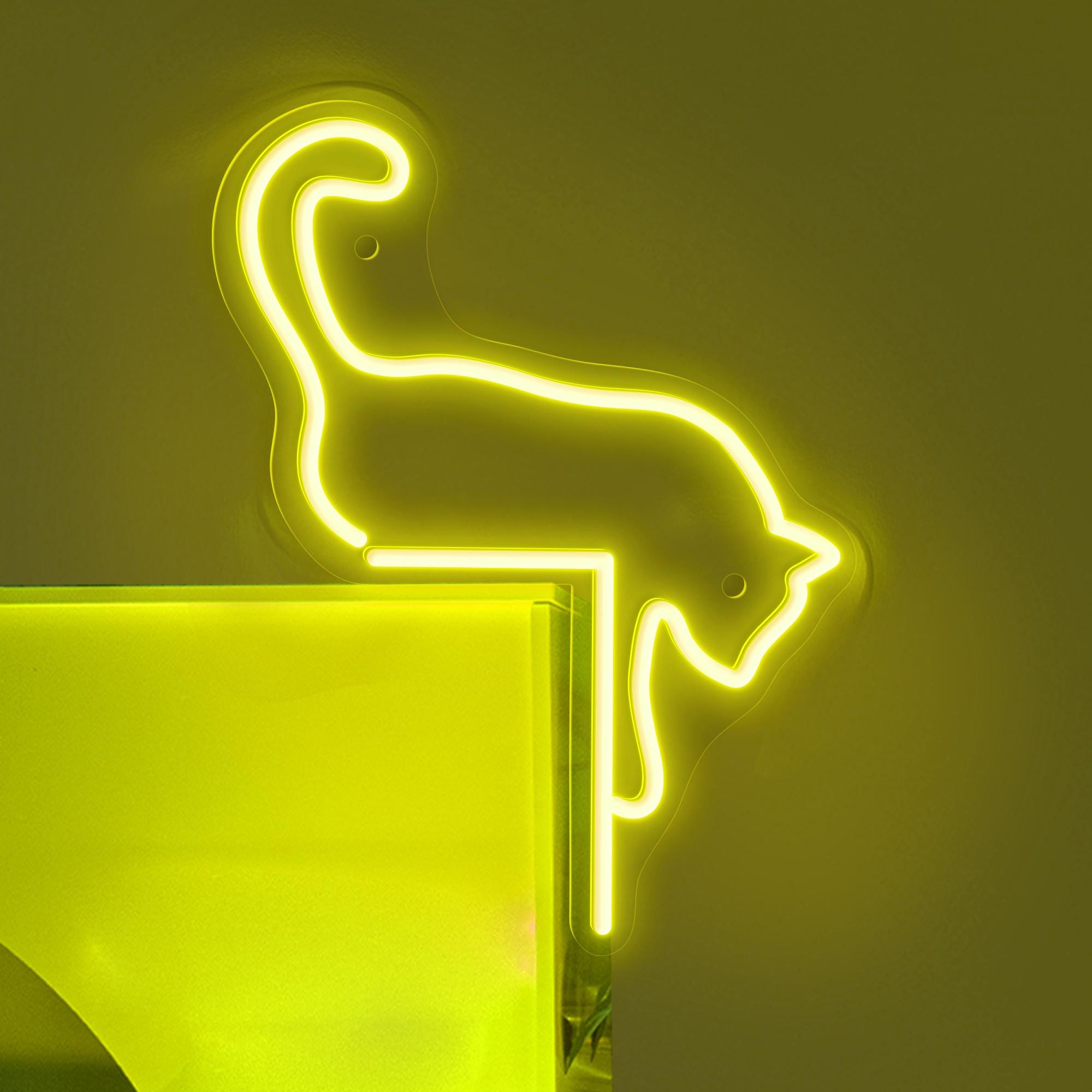 Chill Cat Neon Sign Custom Pet Neon Sign Cat Gifts for Pet Lover Home Decor Bedroom Decor Gift for Her Valentines Gift Cat Lover Gift