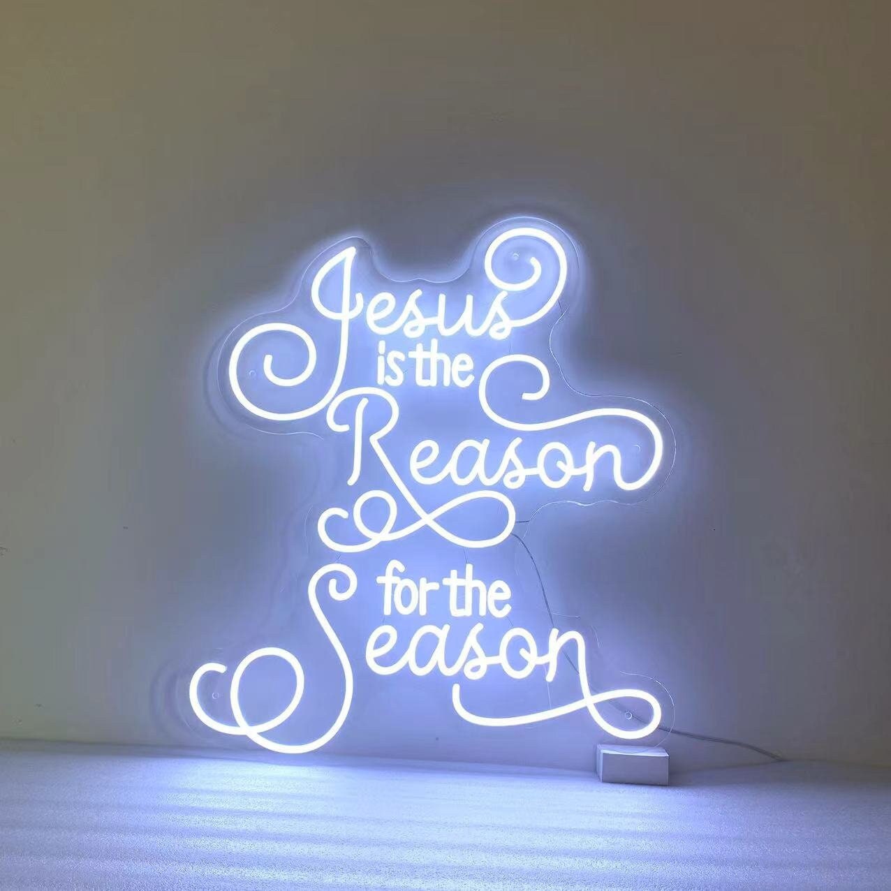 Jesus Is The Reason For The Season Neon Sign, Neon Sign Light Decor, Christmas Neon Light, Merry Christmas Led Light, Christmas Gifts
