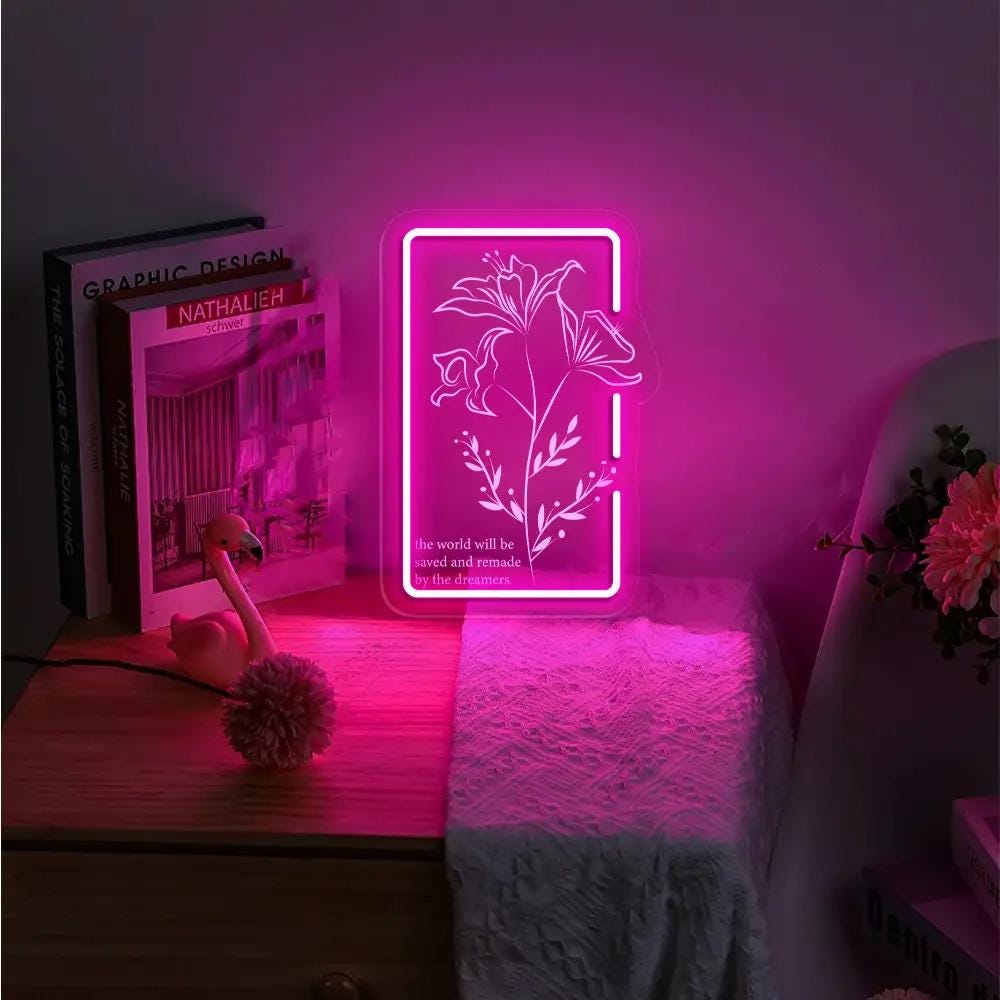 Throne Of Glass Flower Aelin Quote Neon Sign, The Thirteen Neon, Throne Of Glass Neon, Gift for her To Whatever End Throne Of Glass Neon