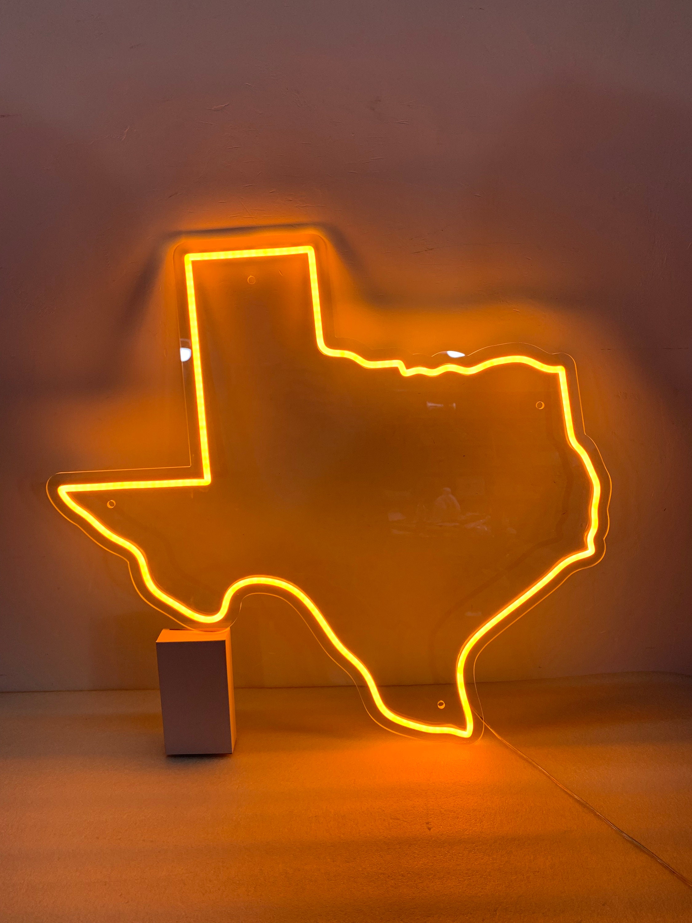Texas Outline Neon Sign, Texas Led Sign, Texas Decor, Texas Map Wall Art