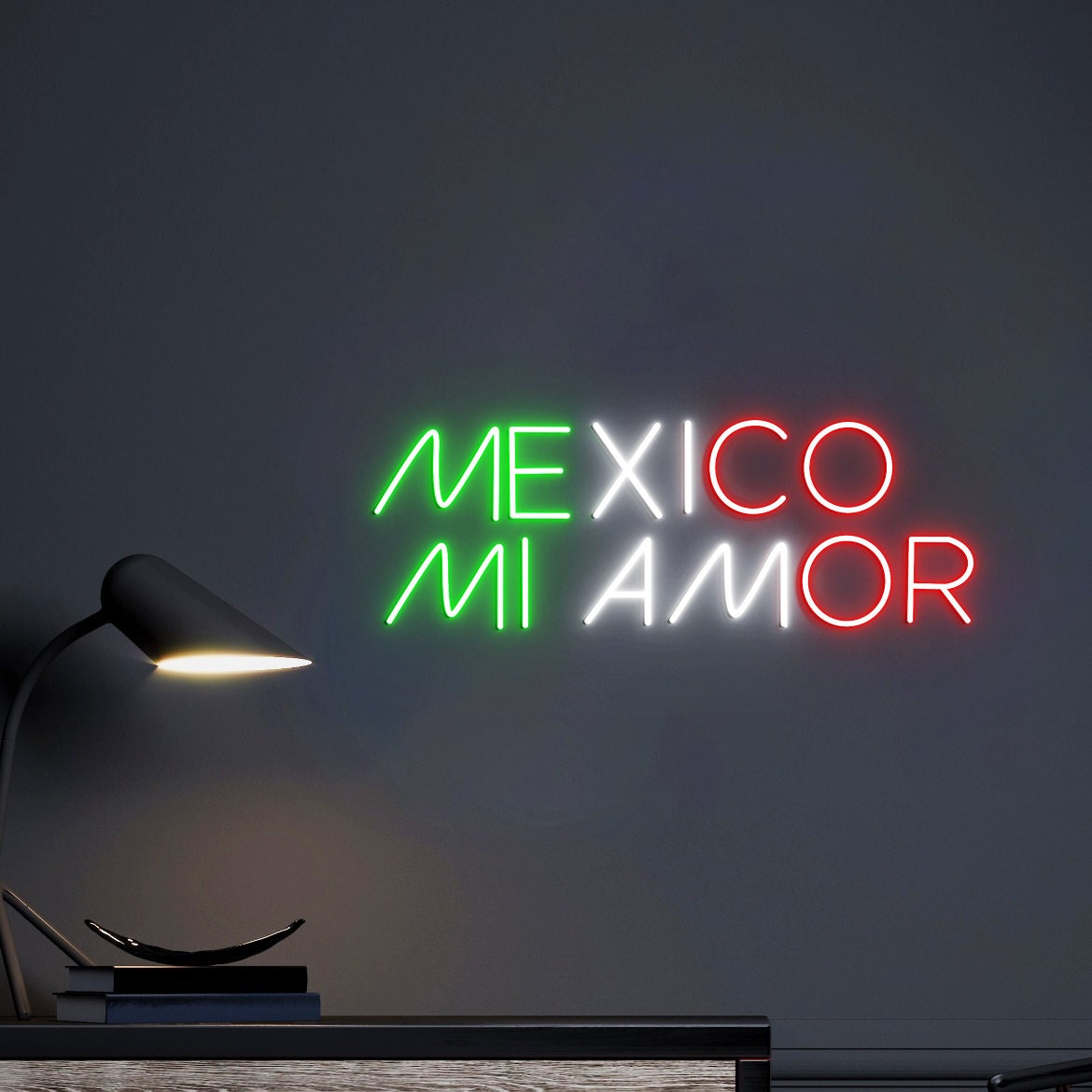 Mexico Mi Amor, Neon Light Signs, Mexican Neon Sign, Mexican Wall Decoration, Mexican Led Sign