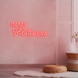 In my Pilates Era Neon Sign, Pilates Sign for Home Pilates Studio Decor, Pilates Class Wall Neon Light, Custom Pilates Logo Neon Sign