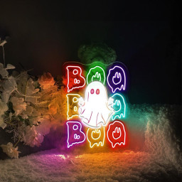 Halloween Boo Neon Sign Gifts, Neon Halloween Ghost Neon, Halloween Ghost Neon Neon, Halloween Party Neon, Boo Neon, Ghost Boo Girls Neon.