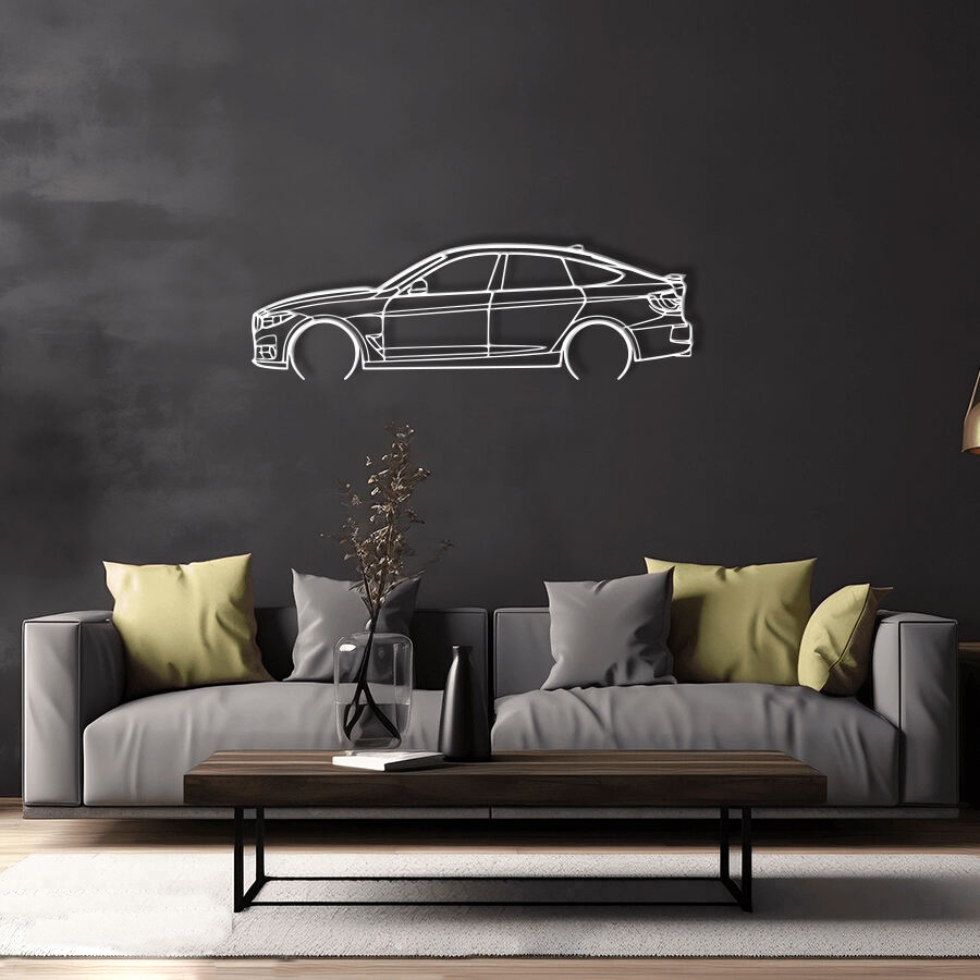 BMW 330 GT Raised Steel Wall Art