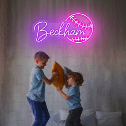 Baseball Neon Name Sign, Nursery Decor, Personalized Neon Sign, Personalized Name Neon Sign, Neon Name Sign, Kids Name Sign, Baseball Gift