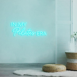 In my Pilates Era Neon Sign, Pilates Sign for Home Pilates Studio Decor, Pilates Class Wall Neon Light, Custom Pilates Logo Neon Sign