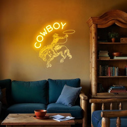 Rodeo Cowboy Neon Sign Cowboy Howdy Neon Sign Trendy Aesthetic Decor Ranch Wall Decor Western Bar Sign Vintage Cowboy Room Sign Gift for Him