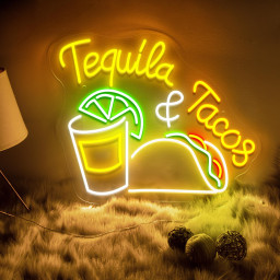 Custom Mexican Restaurant Decor Neon Sign Tequila Bar Neon Sign Tacos Restaurant Logo Sign Fast Food Sign Bar Wall Decor Party Decoration