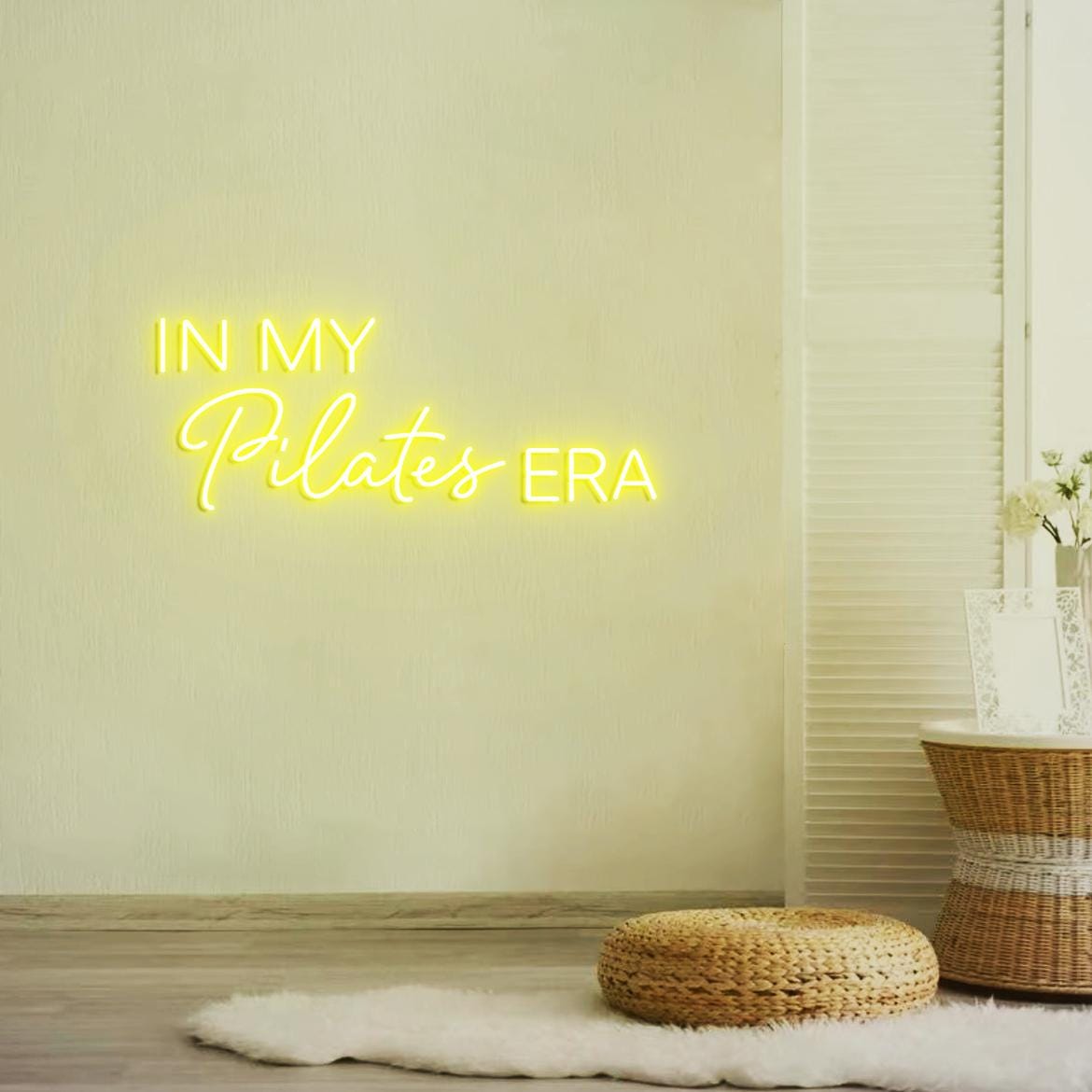 In my Pilates Era Neon Sign, Pilates Sign for Home Pilates Studio Decor, Pilates Class Wall Neon Light, Custom Pilates Logo Neon Sign