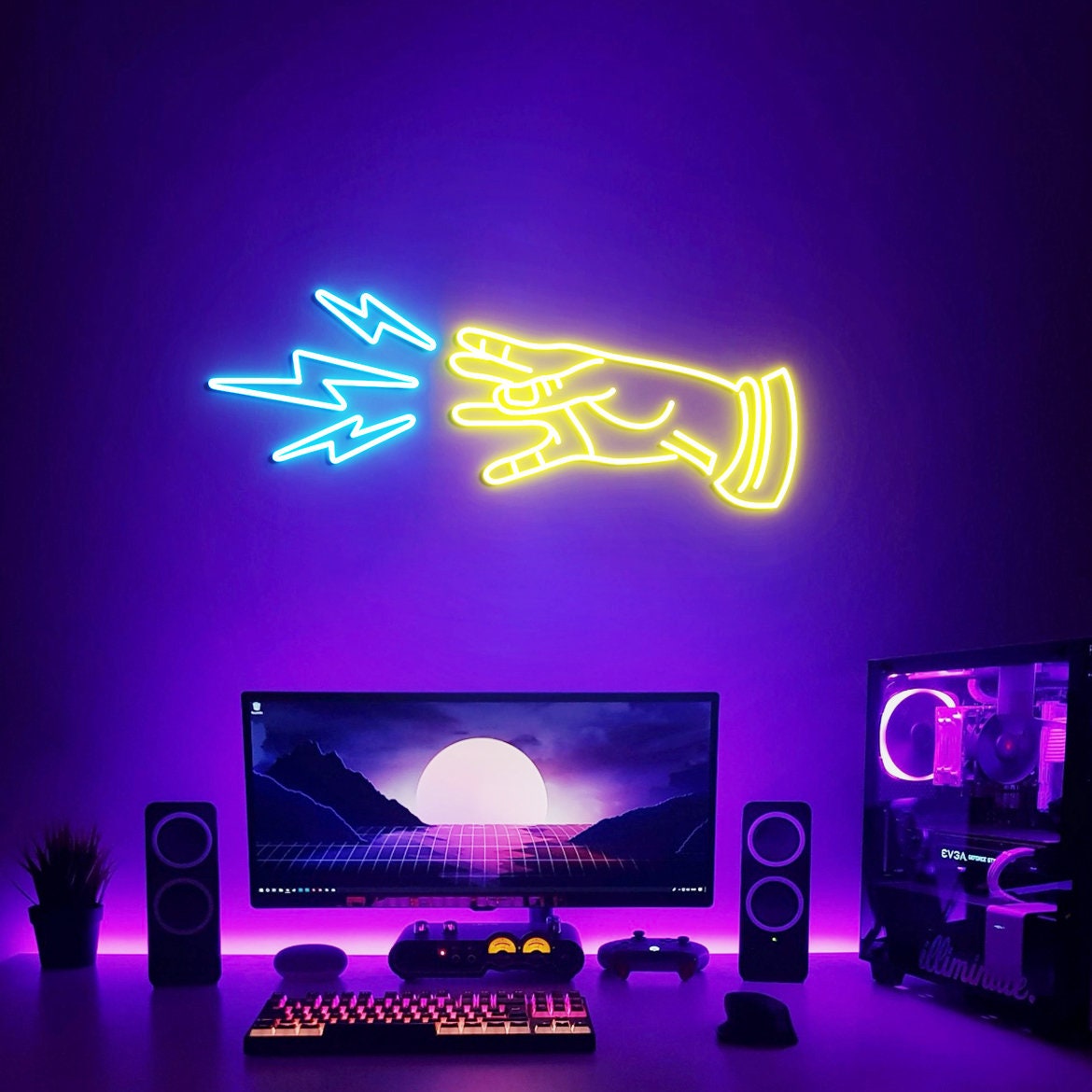 Custom Bioshock Plasmids Neon Sign, Man Cave Wall Decoration Gift Neon Light