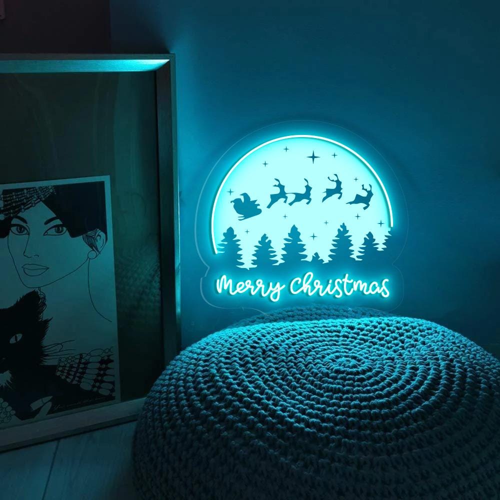Christmas Neon, Merry Christmas Neon, Christmas Neon Gifts, Cute Christmas Neon ,Santa Neon Sign Gifts ,Christmas Neon for Family, Xmas Neon