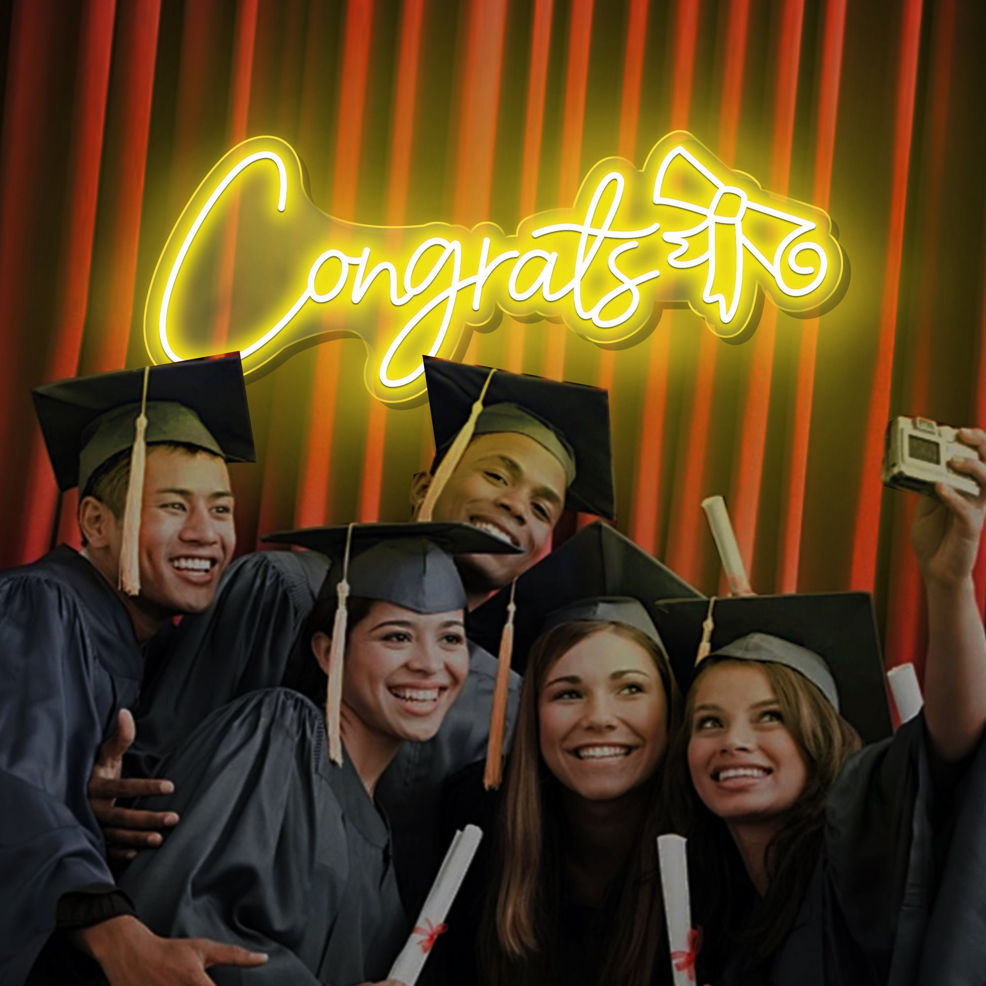 Custom Neon Sign for Graduation Gifts /Congratulations Neon Sign /Custom Grad Party LED Neon Light /Congrats Party Sign / Personalized Gifts