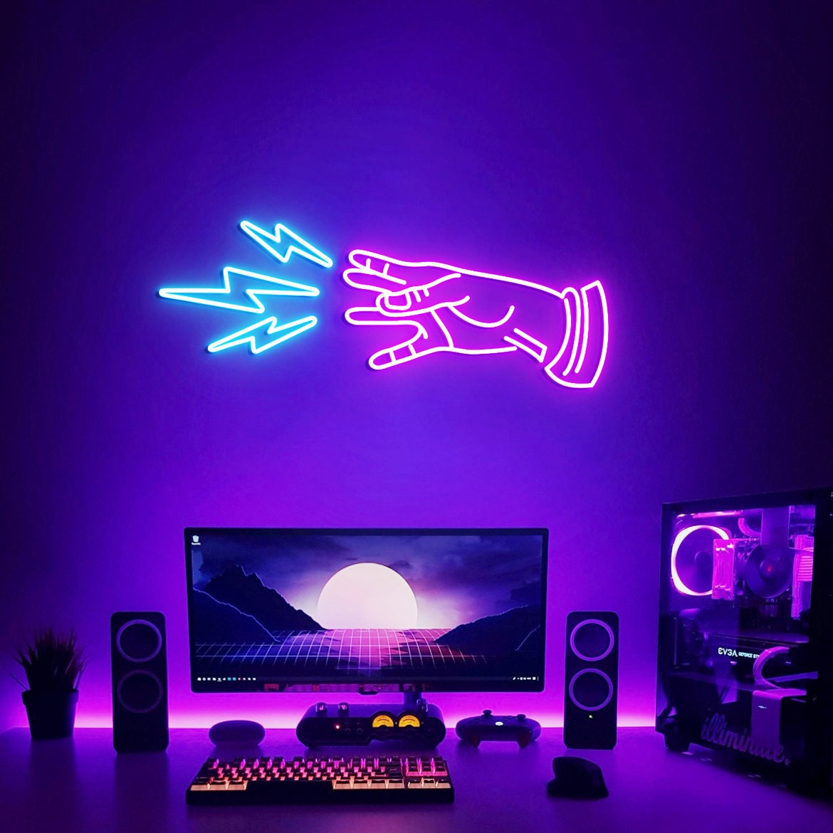 Custom Bioshock Plasmids Neon Sign, Man Cave Wall Decoration Gift Neon Light