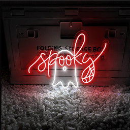 Spooky Neon Sign, Halloween Neon Led Sign, Halloween Gifts, Ghost Neon, Cute Halloween Neon Sign, Halloween Neon, Halloween Neon Sign Gifts