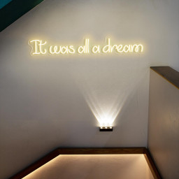 It was all a dream Custom Neon Sign – LED Light for Office, Living Room, Bedroom Wall Art, Holiday Decor, and Unique Wall Decor