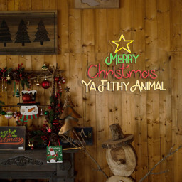 Merry Christmas Ya Filthy Animal LED Neon Sign Christmas Decor Light Christmas Tree Neon Sign Merry Christmas Neon Sign Christmas Neon Light