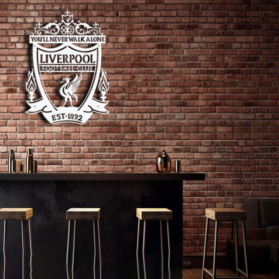 Liverpool FC Emblem – Raised Steel Wall Art