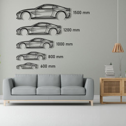 Aston Martin Vantage Raised Steel Wall Art