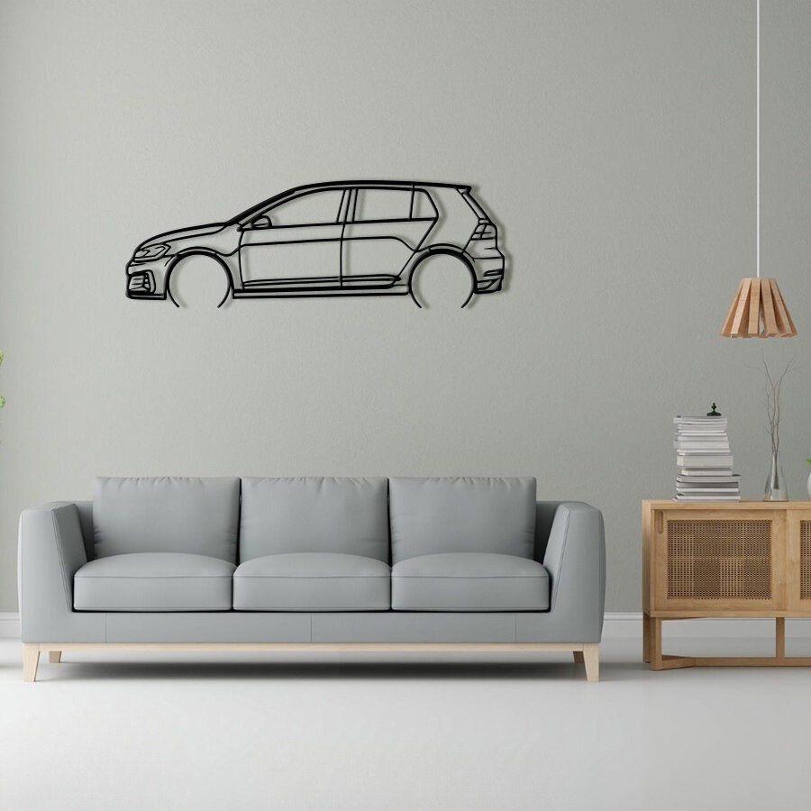 Volkswagen Golf GTI 2017 Raised Steel Wall Art