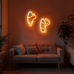 Peeking Cat Neon Sign Funny Wall Decor for Cat Lovers Kidsroom Decor Dorms Decor Cat Art for Home Decor Personalized Valentine Gift for Her