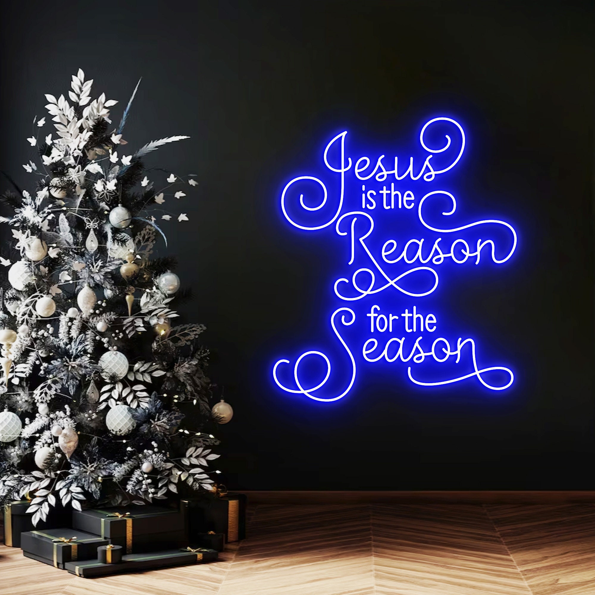 Jesus Is The Reason For The Season Neon Sign, Neon Sign Light Decor, Christmas Neon Light, Merry Christmas Led Light, Christmas Gifts
