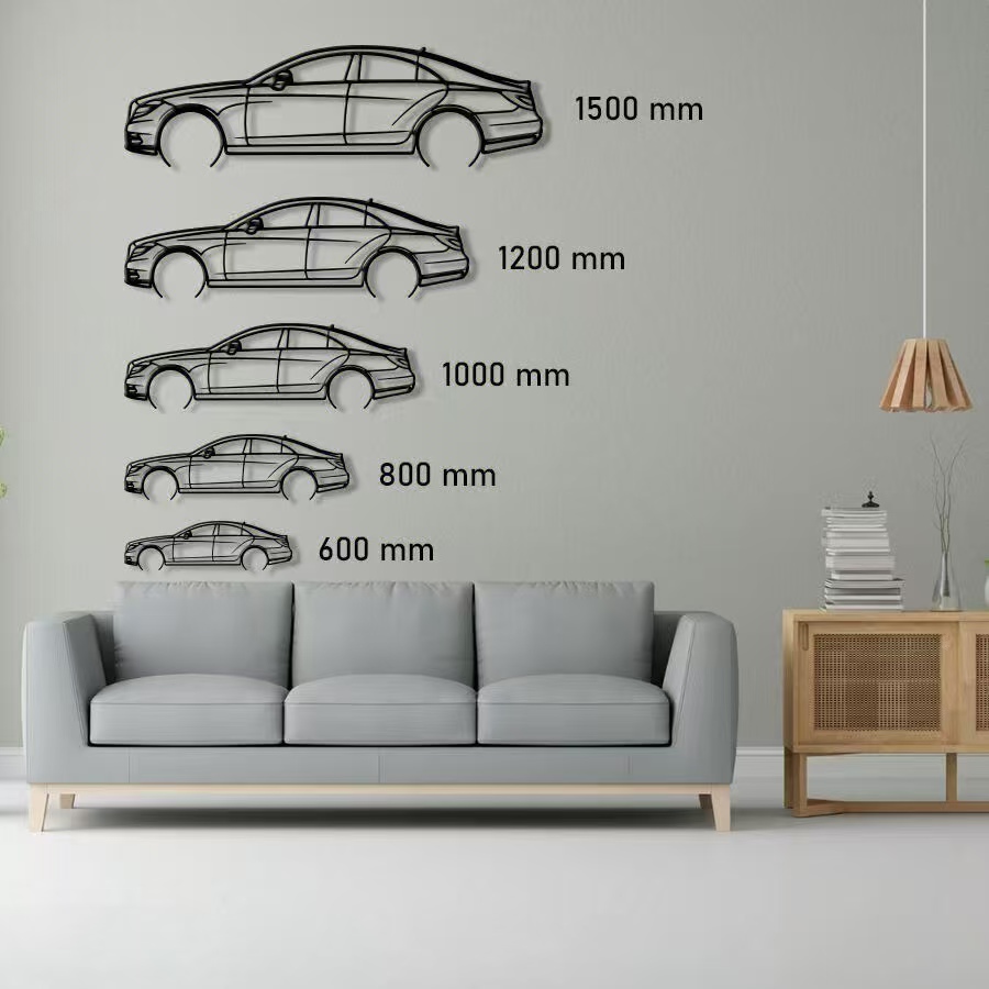 Mercedes-Benz CLS 550 Raised Steel Wall Art