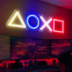 PlayStation Neon Led Sign| Custom Neon Sign |Neon Sign |Game Room Decor |Playstation Decor |Playstation Neon Sign |Personazlied Gifts
