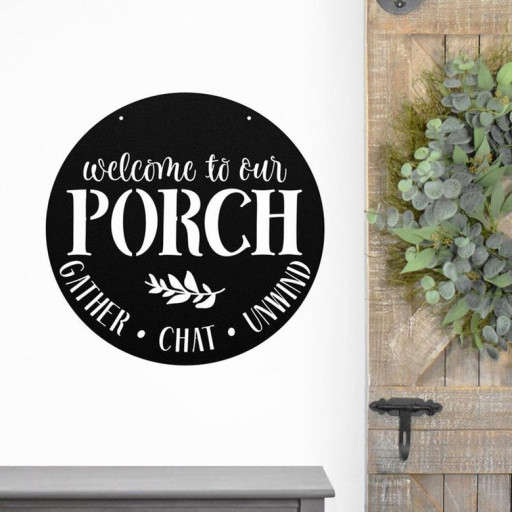 Welcome metal signs