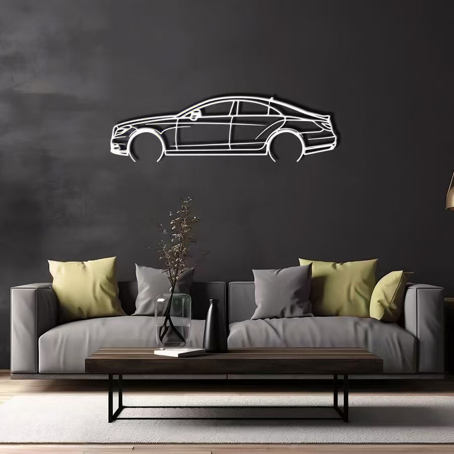 Mercedes-Benz CLS 550 Raised Steel Wall Art