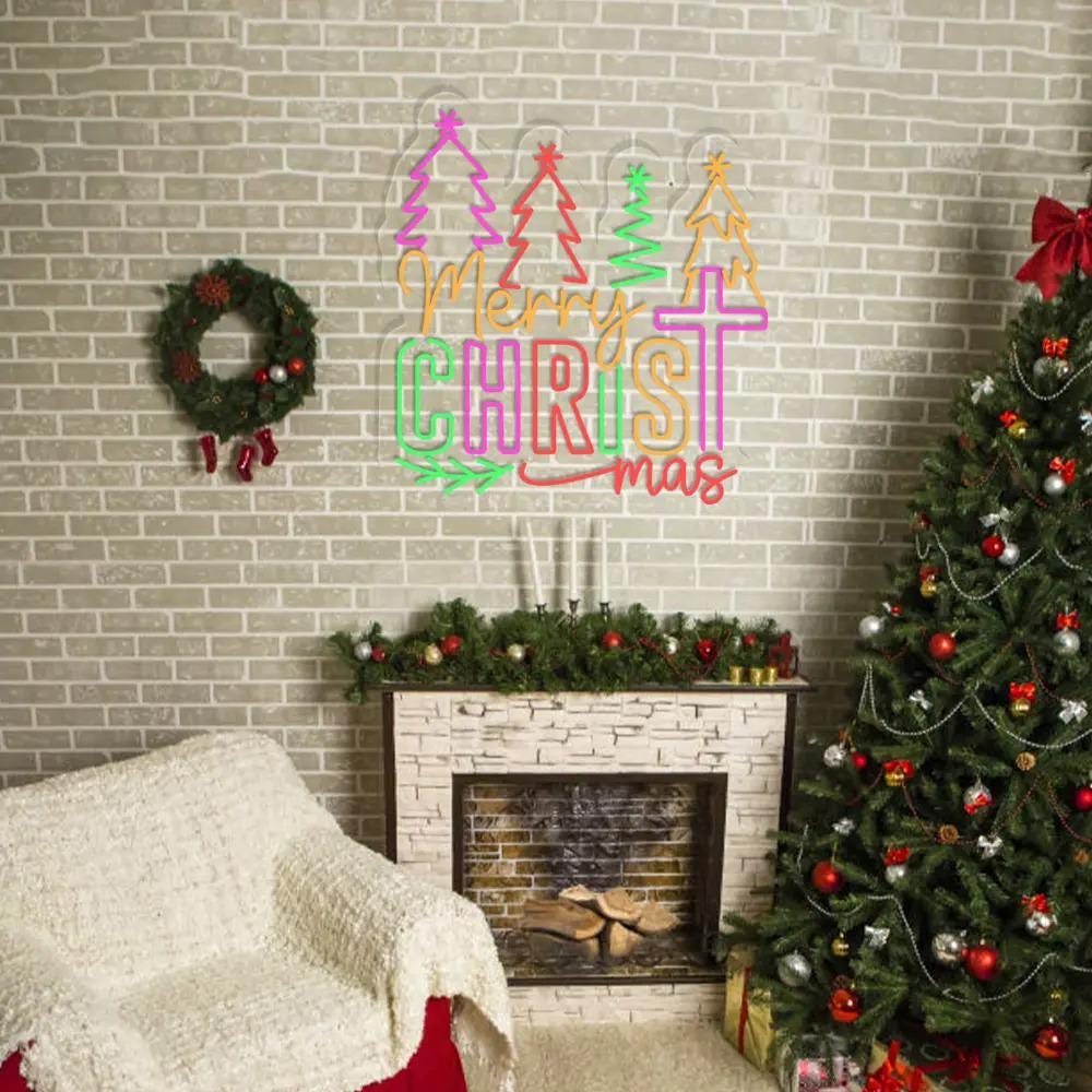 Merry Christmas Neon Sign, Christmas Jesus Neon, Jesus Christmas Neon Sign, Religion Neon, Gift For Christian, Christmas Neon Sign Gifts