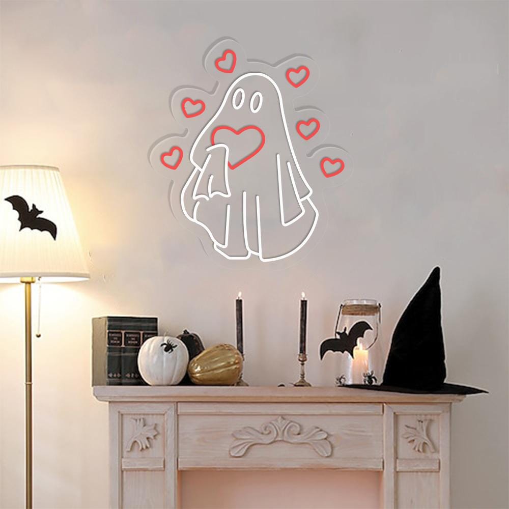 Be My Boo Neon Sign, Ghost Neon, Valentines Day Neon Sign, XOXO Neon, Women Valentines Day Neon Gifts, Heart Neon Sign, Happy Valentines