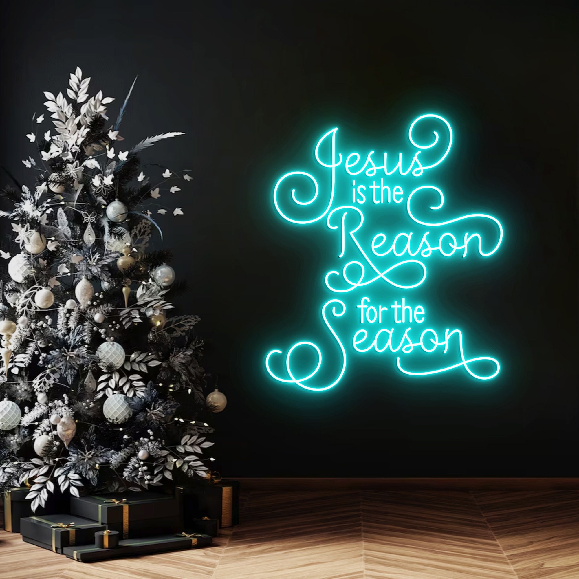 Jesus Is The Reason For The Season Neon Sign, Neon Sign Light Decor, Christmas Neon Light, Merry Christmas Led Light, Christmas Gifts