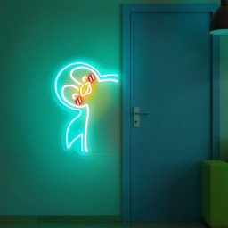 Cute Penguin LED Neon Sign - Kawaii LED Wall Light for Kids Room, Aesthetic Gaming Room Decor, Animal Night Light, Gift for Animal Lovers