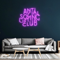 Anti Social Lifting Club, Neon Light Signs, Weight Lifting Sign, Workout Gym Wall Decoar, Home Gym Sign